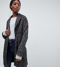 Фактурное пальто-кокон ASOS DESIGN Tall-Серый