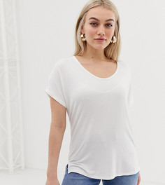 Белая футболка с рукавами "летучая мышь" ASOS DESIGN Petite-Белый