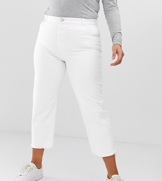 Белые прямые джинсы ASOS DESIGN Curve Florence-Белый
