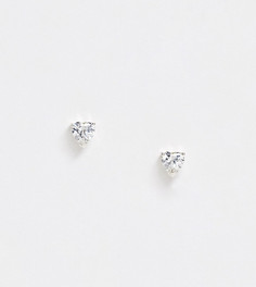 Серебряные серьги-гвоздики с камнями ASOS DESIGN-Серебряный