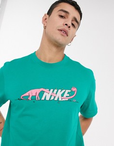 Зеленая футболка с принтом Nike SB-Зеленый