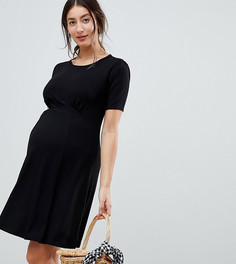 Чайное платье мини ASOS DESIGN Maternity Ultimate-Черный