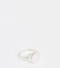 Серебряное кольцо с розовым кварцем эксклюзивно от Kingsley Ryan-Серебряный