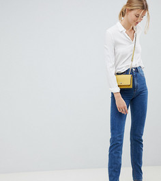 Синие узкие джинсы в винтажном стиле с завышенной талией ASOS DESIGN Tall Recycled Farleigh-Синий