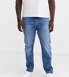 Светлые джинсы прямого кроя с классической талией Levis - Big & Tall 501 original (ironwood overt)-Синий Levis®