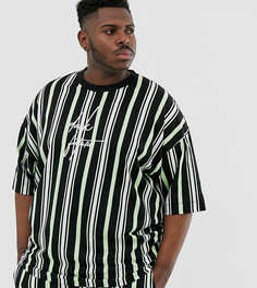 Oversize-футболка с полосками из комплекта ASOS DESIGN Plus-Мульти