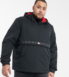 Черная куртка с логотипом на груди Tommy Hilfiger Big & Tall-Черный