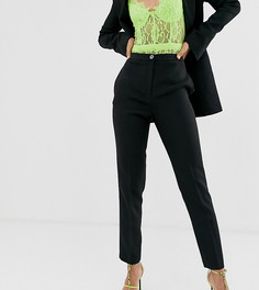 Брюки узкого кроя ASOS DESIGN Tall-Черный
