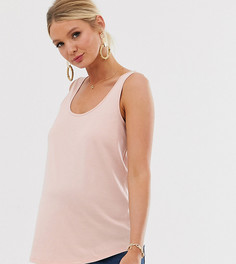 Розовая майка из органического хлопка эксклюзивно для ASOS DESIGN Maternity-Розовый