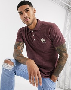 Футболка-поло с логотипом Abercrombie & Fitch-Красный