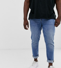 Синие выбеленные узкие джинсы ASOS DESIGN Plus-Синий