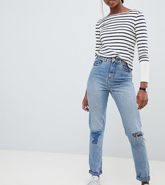 Синие рваные джинсы в винтажном стиле ASOS DESIGN Tall-Синий