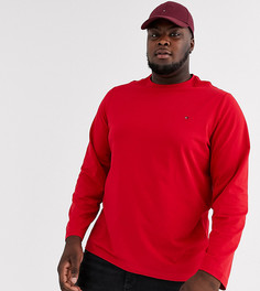 Красный эластичный лонгслив Tommy Hilfiger Big & Tall