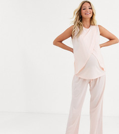 Трикотажные брюки ASOS DESIGN Maternity-Розовый