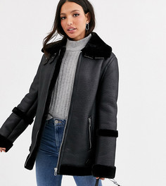 Черная куртка-авиатор ASOS DESIGN Tall-Черный