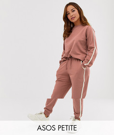 Спортивный костюм со свитшотом и джоггерами ASOS DESIGN Petite-Розовый