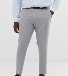 Серые фактурные брюки скинни ASOS DESIGN Plus Wedding-Серый