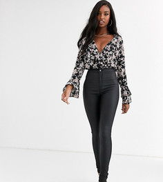 Черные джинсы скинни с покрытием Missguided Tall-Черный