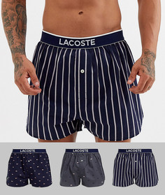 Набор из 3 тканых боксеров Lacoste Authentic-Мульти