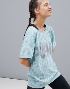 Светло-зеленая футболка Puma-Зеленый