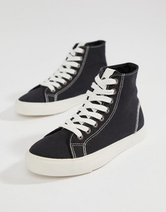 Высокие кроссовки ASOS DESIGN District-Черный