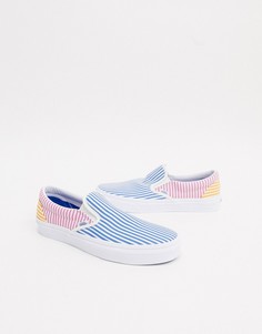 Кеды-слипоны в полоску Vans Сlassic-Мульти