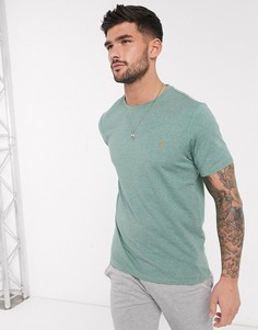 Меланжевая обтягивающая футболка Farah-Зеленый