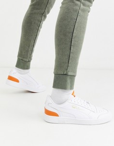 Кроссовки с оранжевой отделкой Puma Ralph Sampson-Оранжевый