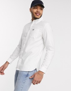 Белая оксфордская рубашка Fred Perry-Белый