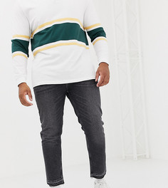 Черные суженные книзу джинсы River Island Big & Tall-Черный