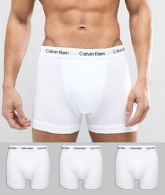 Набор из 3 боксеров-брифов из эластичного хлопка Calvin Klein-Белый