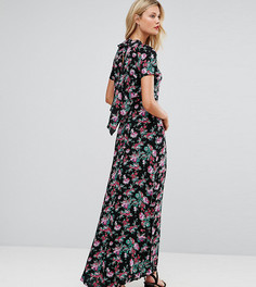 Платье макси с цветочным принтом ASOS TALL-Мульти