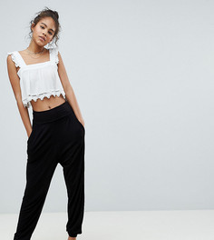 Трикотажные гаремные брюки ASOS DESIGN Tall ultimate-Черный