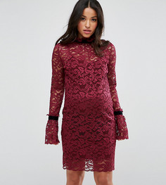 Кружевное платье с длинными рукавами Hope & Ivy Maternity-Мульти