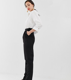 Суженные книзу брюки с завышенной талией ASOS DESIGN Tall-Черный