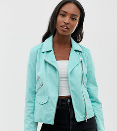 Байкерская куртка ASOS DESIGN Tall Ultimate-Зеленый