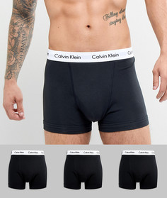 Набор из 3 боксеров-брифов из эластичного хлопка Calvin Klein-Черный