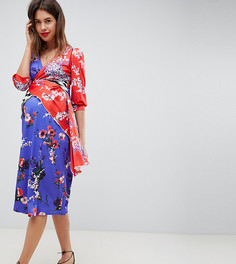 Платье с принтом ASOS DESIGN Maternity-Мульти
