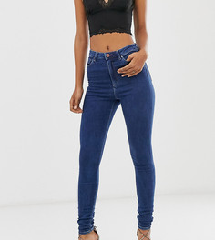 Синие джинсы скинни с завышенной талией ASOS DESIGN Tall Ridley-Синий