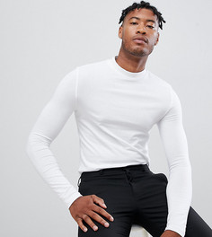 Белый обтягивающий лонгслив ASOS DESIGN Tall