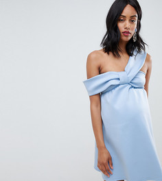 Свободное платье мини ASOS DESIGN Maternity-Синий