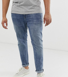 Выбеленные джинсы скинни в винтажном стиле ASOS DESIGN Plus-Синий