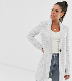 Фактурное пальто с пуговицами ASOS DESIGN Tall-Серый