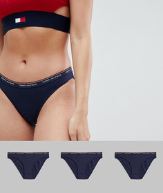 Набор темно-синих трусов бикини (3 шт.) Tommy Hilfiger-Темно-синий