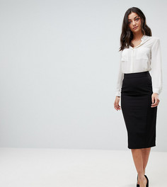 Комбинируемая юбка-карандаш с завышенной талией ASOS DESIGN Tall-Черный