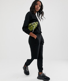 Спортивный костюм из свитшота и джоггеров с завязкой ASOS DESIGN Tall Ultimate-Черный