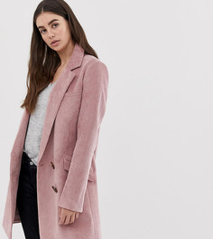 Вельветовое пальто бойфренда ASOS DESIGN tall-Розовый