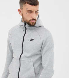 Серый флисовый худи Nike Tall Tech