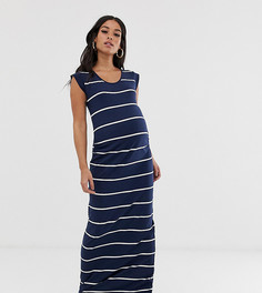 Платье макси в полоску Mamalicious maternity-Мульти Mama.Licious