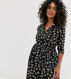 Повседневное чайное платье мини с запахом и цветочным принтом ASOS DESIGN Maternity-Мульти